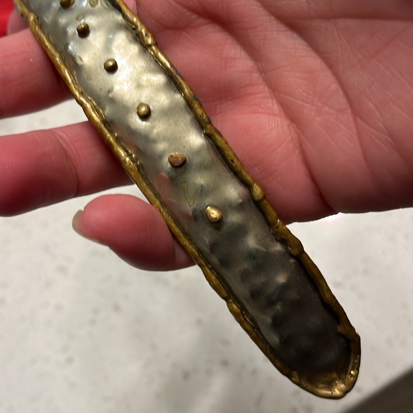 Unique Metallic Headband with Floral Accents - Picture 8 of 9